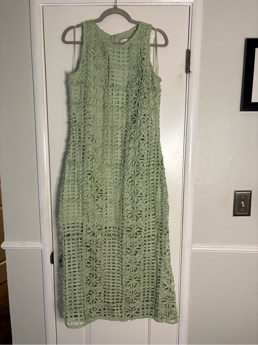Endless Rose Sleeveless Textured Midi Dress - Size Large (worn once!)